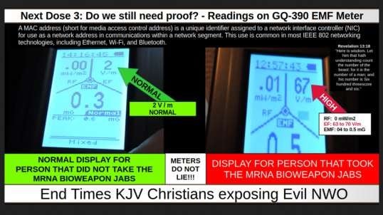 Next Dose 3: Do we still need proof? - Readings on GQ-390 EMF Meter