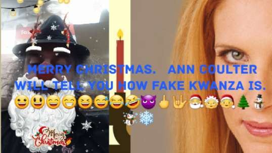 Ann Coulter Explains Why Kwanza Is Fake. 😀😃😄😁😆😅😂🤣😈🖕🤟🎅🤶🧑‍🎄🌲⛄☃️❄