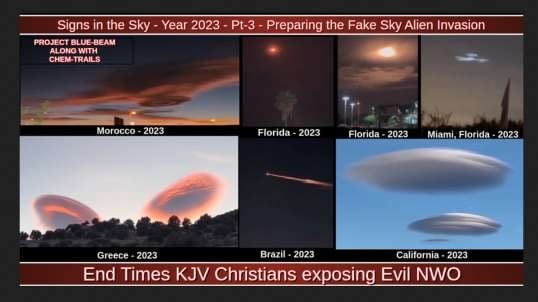 Signs in the Sky - Year 2023 - Pt-3 - Preparing the Fake Sky Alien Invasion