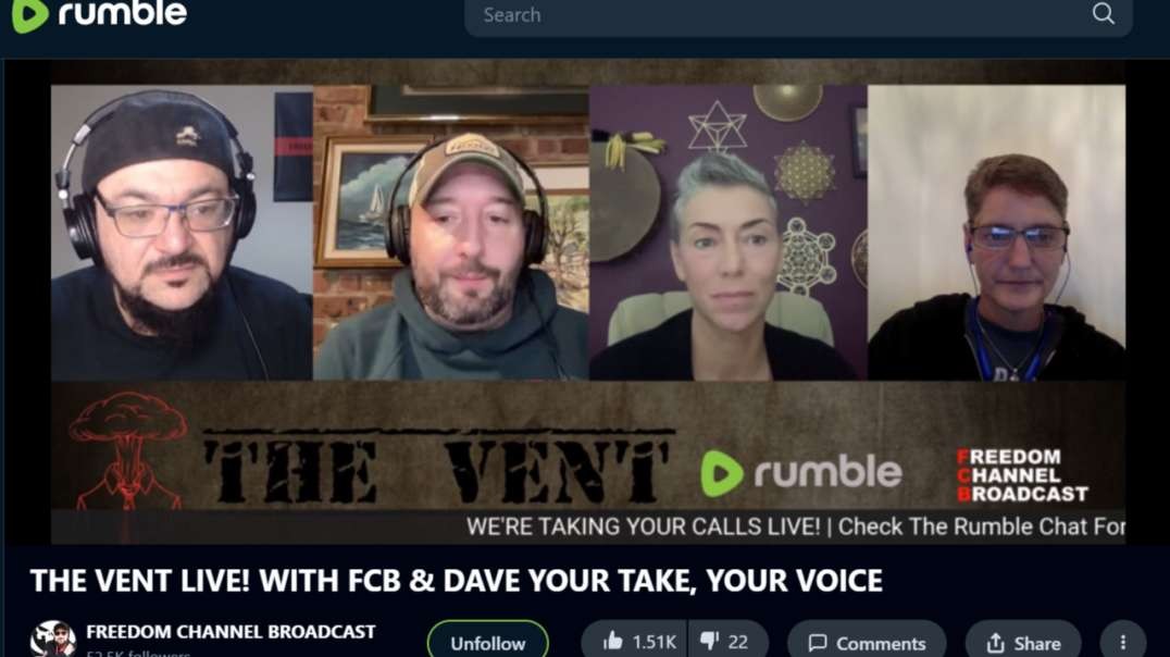 THE VENT LIVE WITH FCB-DAVE-TANJA-NORMA - YOUR TAKE YOUR VOICE-12-3-23