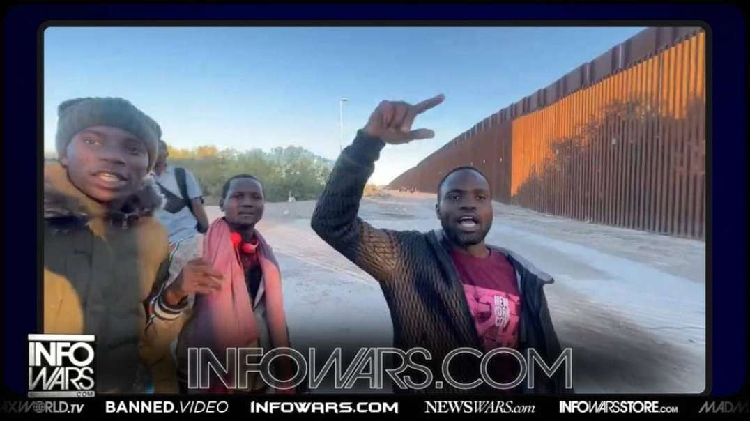 VIDEO- Giant African Caravan Crashes Through Arizona Border