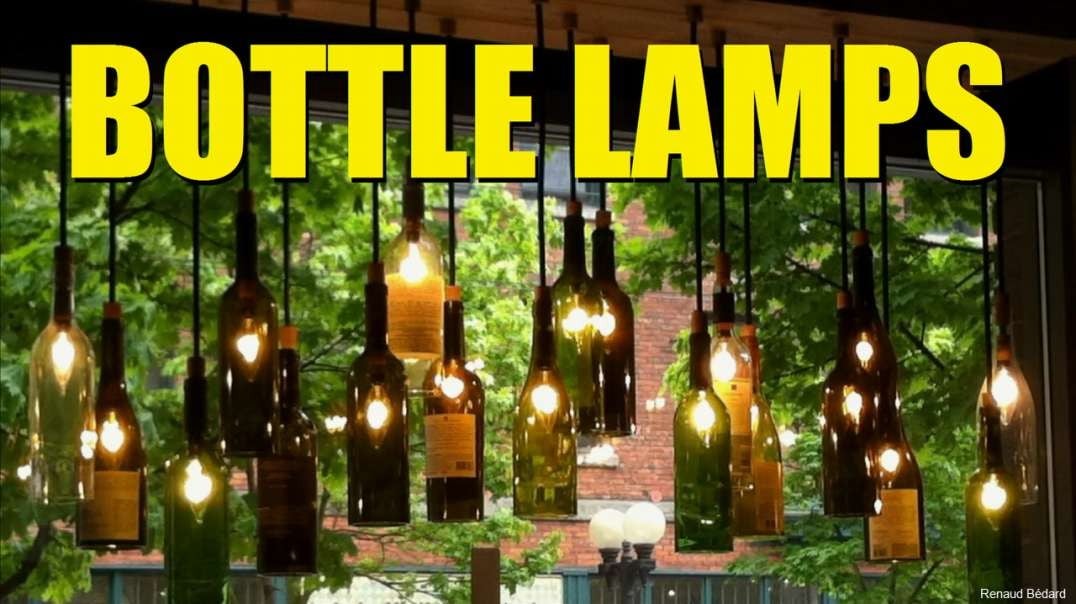 RECYCLING GLASS BOTTLES INTO BEAUTIFUL LAMPS