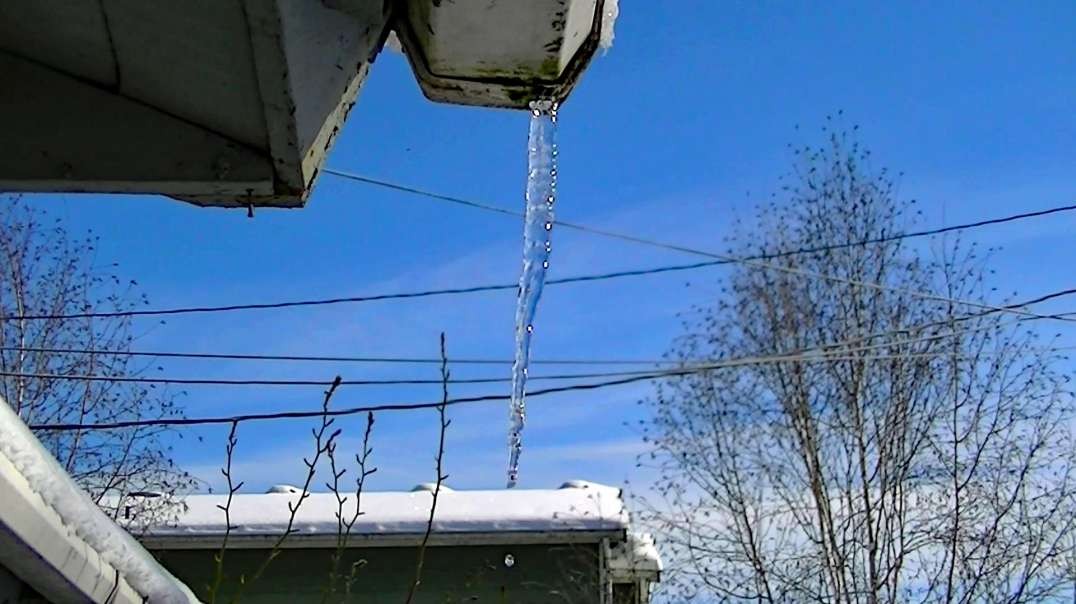 IECV NV #744 - 👀 Frozen Ice Sickles Dripping Off The Gutter 2-5-2019