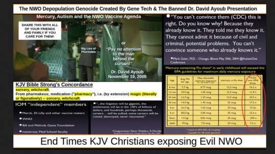 The NWO Depopulation Genocide Created By Gene Tech & The Banned Dr. David Ayoub Presentation