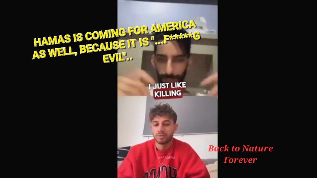 America Is Evil, He Said. - Hamas Coming To America