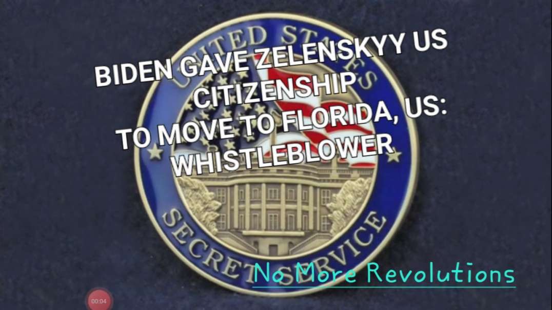 US Secret Service Whistleblower: Biden Gave Zelenskyy Citizenship to Move to USA
