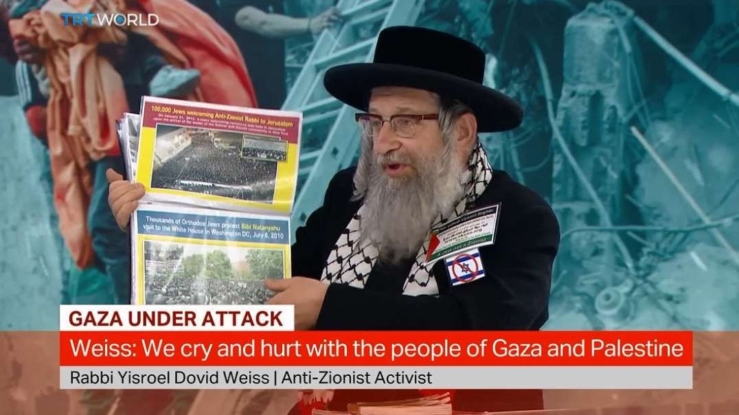 Israel Gaza War Jewish religious leader reveals how he feels about Israeli aggression in Gaza.mp4