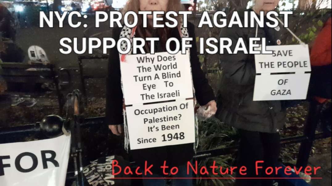NYC: Protest Against Supporting Israel in Union Square