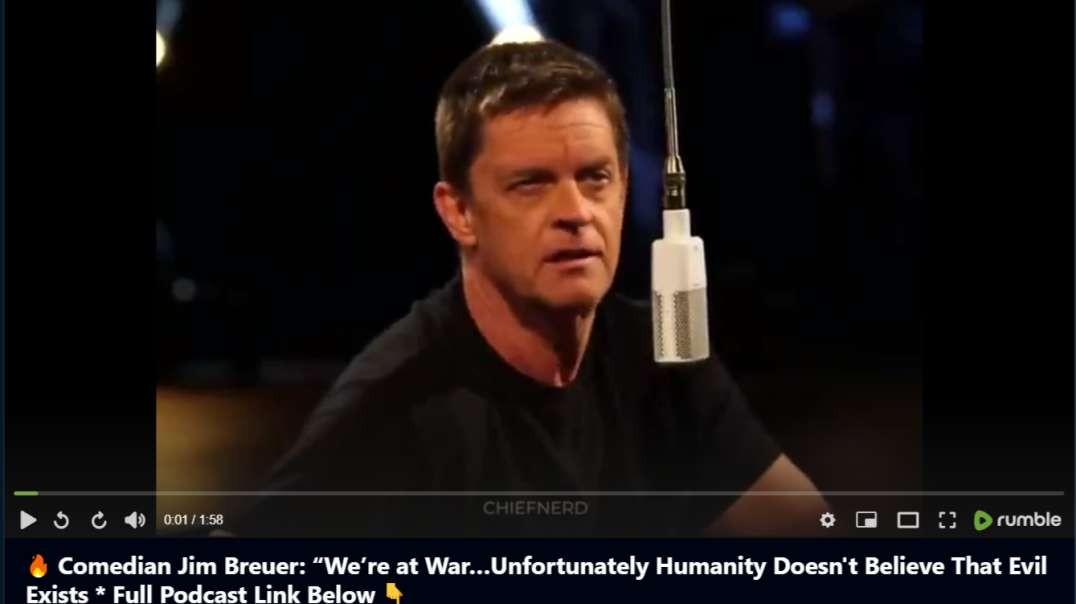 Comedian Jim Breuer on Glenn Beck Were at War Unfortunately Humanity Doesnt Believe That Evil Exists  Full Podcast Link Below