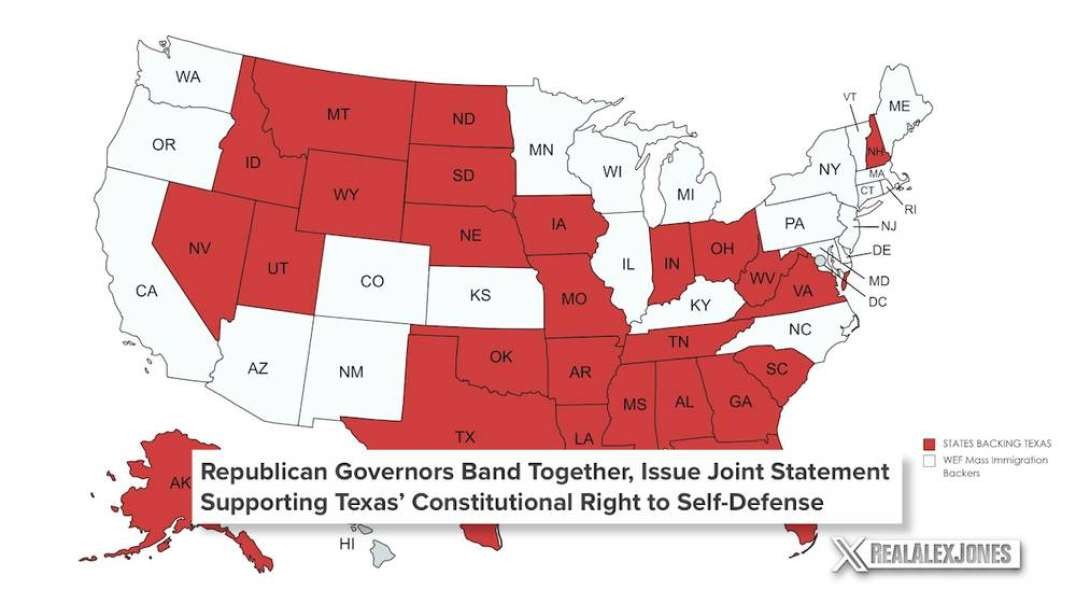 HISTORIC! All Republican Governors Back Texas As They Stand Up Against The Fed's Border Invasion