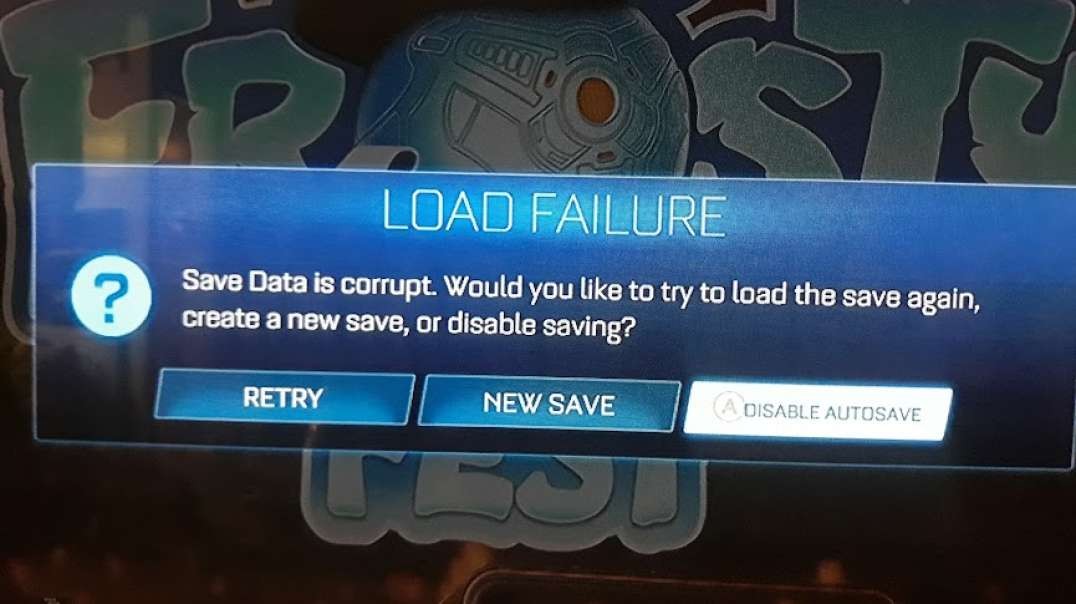 Rocket League Error Message