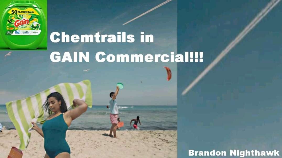 Chemtrails in GAIN Commercial + H.A.A.R.P. Geoengineering!!!