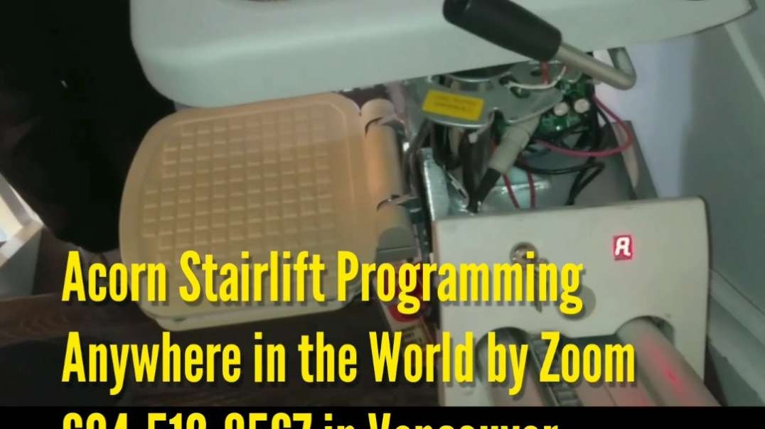 Disability Aid.  Acorn Stairlift Programming Anywhere in the World by Zoom 604-512-9567 in Vancouver