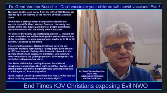 Dr. Geert Vanden Bossche - Don't vaccinate your children with covid-vaccines! Ever!