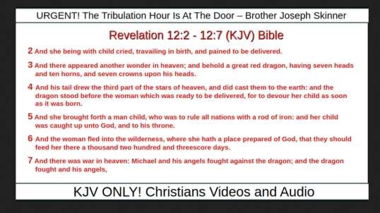 URGENT The Tribulation Hour Is At The Door