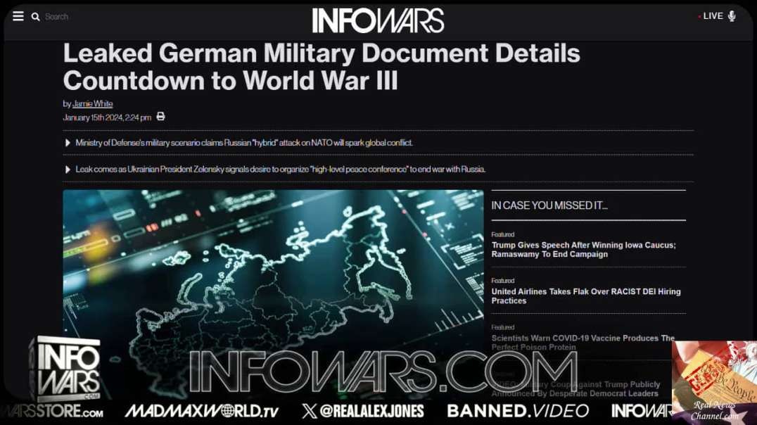 Disease X: Secret Weapon For NWO + Leaked German Document Details Countdown To WWIII