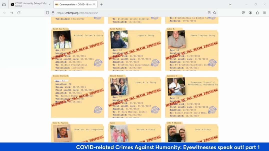 COVID_related Crimes Against Humanity_ Eyewitnesses speak out