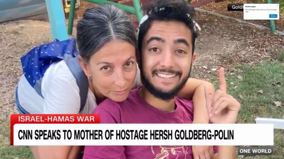 Smiling Mother Touring the World While Her Son is being Tortured by Israeli controlled Hamas lol
