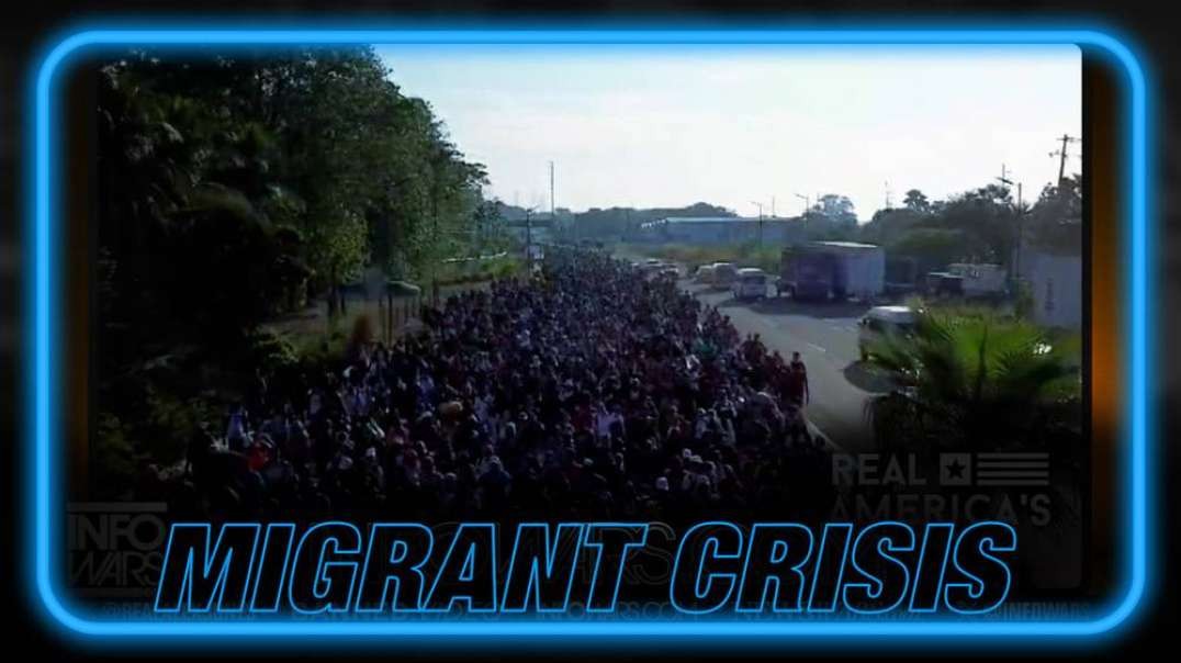 VIDEO- One of the Biggest Migrant Invasion Caravans Set to Hit Texas This Week