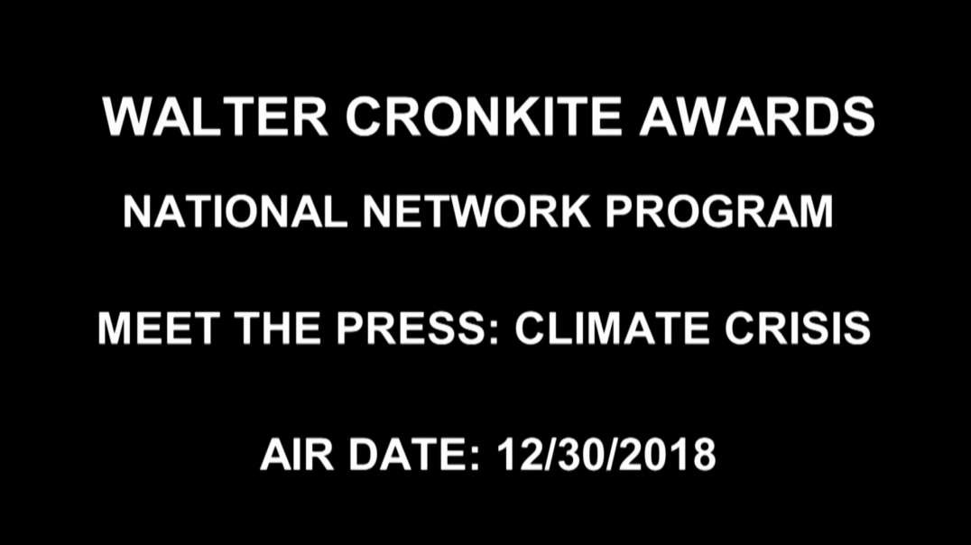Meet The Press - Climate Crisis Propaganda 12/30/2018