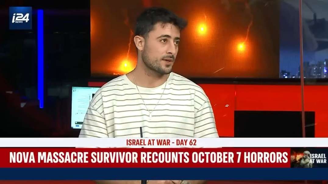 Israel Gaza War Seeing Shani shot saved our lives Nova Music Festival survivor tells his story i24NEWS.mp4