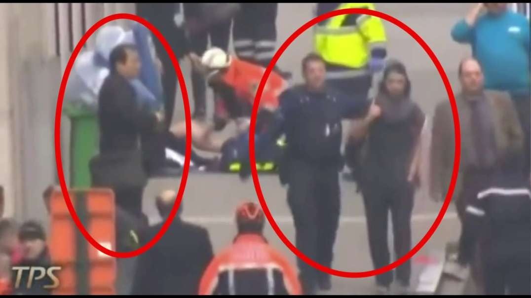 Crisis Actors at the wrong location Brussels Bombing hoax