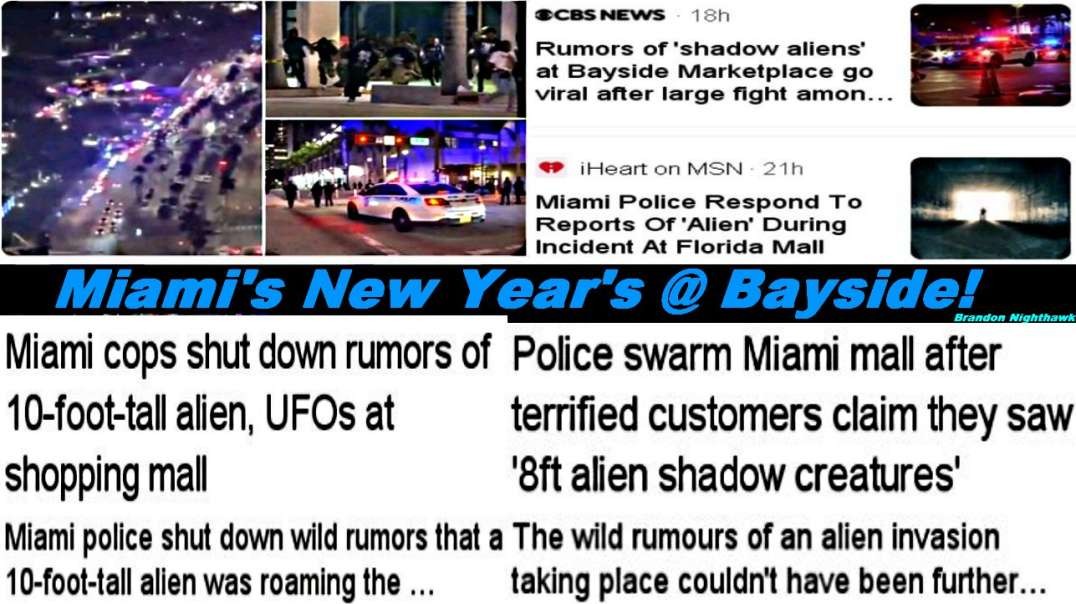 Miami Florida's Bayside New Year's Alien Incident: P2!