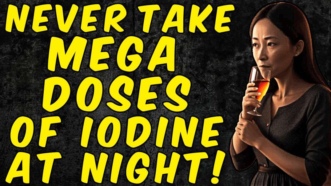 Why You Should NEVER Ingest Mega Doses Of Iodine AT NIGHT!