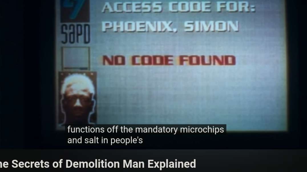 2032 Is The Time Of Facist Police-State in Movie Demolition-Man