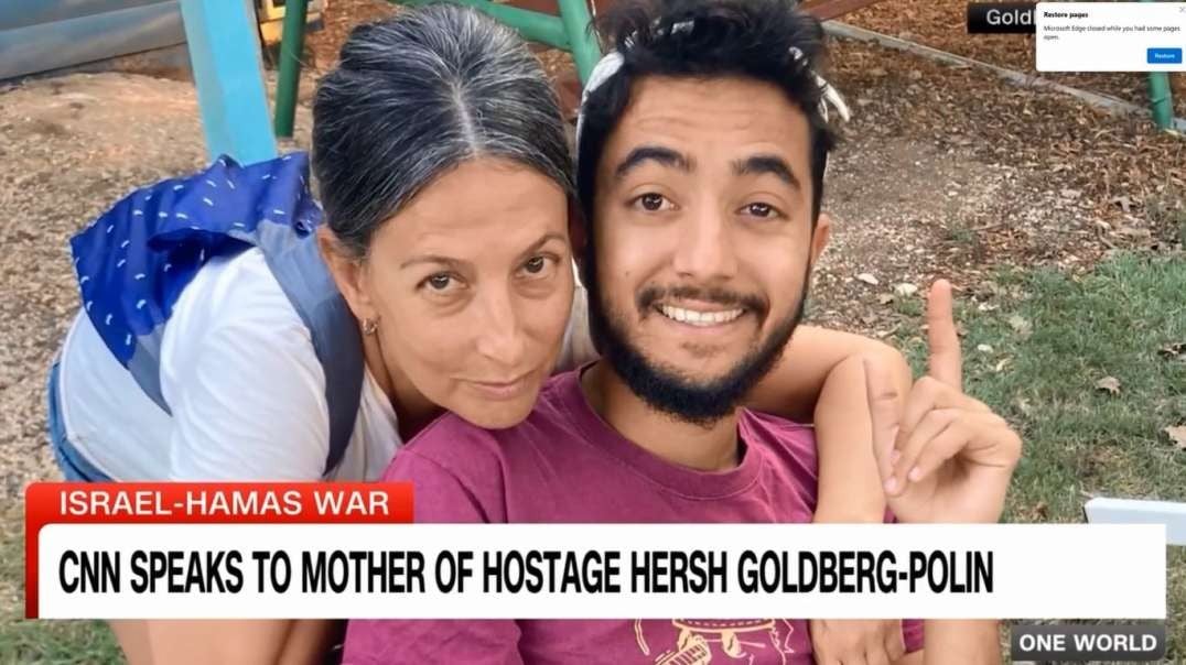 Israel Gaza War Mother of Hostage Touring the World While Her Son is Tortured in Gaza.mp4