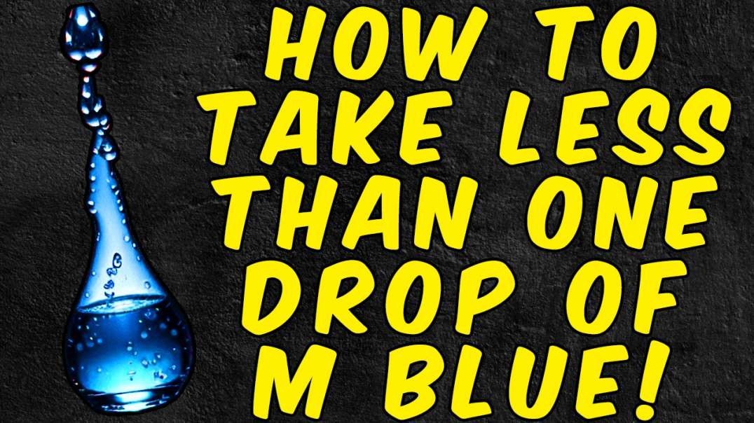 How To Take Less Than 1 Drop Of Methylene Blue!