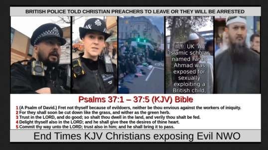 British police Told Christian preachers to leave or they will be arrested because they could cause harassment, alarm and distress, which is a criminal offence