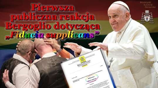 Pierwsza publiczna reakcja Bergoglio dotycząca „Fiducia supplicans”