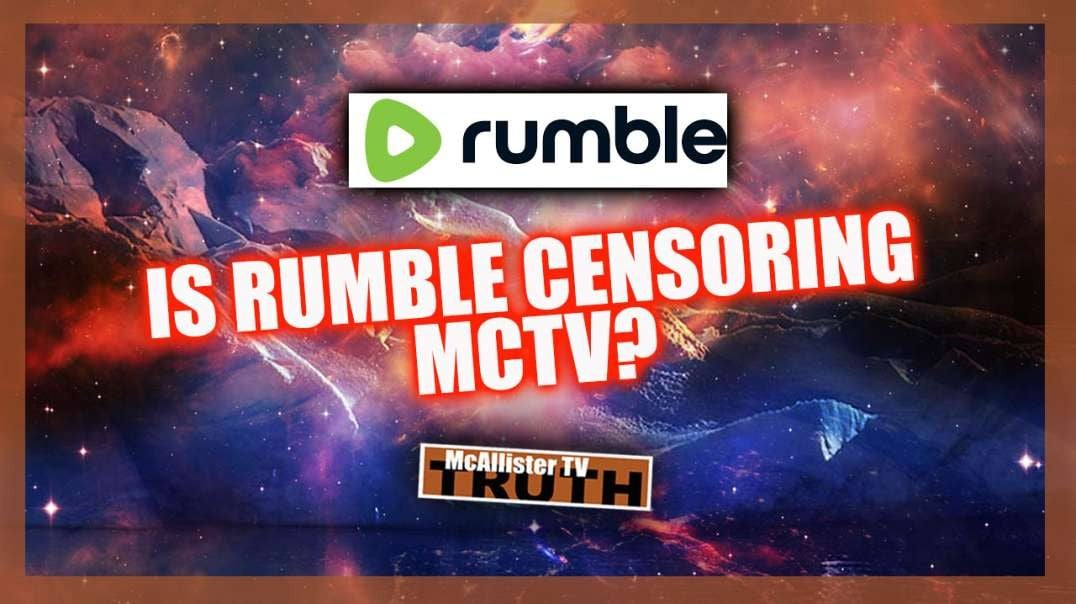 IS RUMBLE CENSORING ME, OR IS IT JUST A GLITCH?