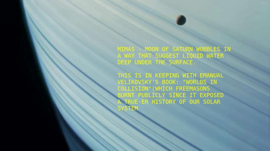 Does Saturn Moon Mimas' Liquid Ocean Suggest Velikovski's Book Is Correct?