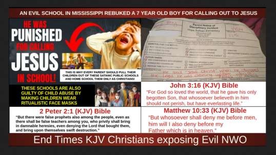 AN EVIL SCHOOL IN MISSISSIPPI REBUKED A 7 YEAR OLD BOY FOR CALLING OUT TO JESUS