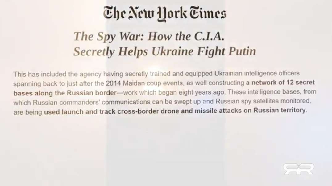 CIA Admits To Instigating War With Russia