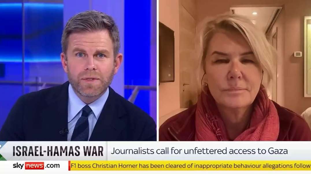 Israel Gaza War Journalists calls for unfettered access to Gaza skynews.mp4