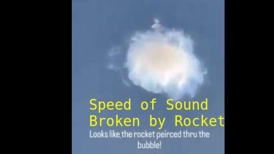 Rocket Breaks Sound-Barrier, Not an Imaginary Firmament