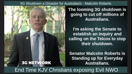 3G Shutdown a Disaster for Australians - Malcolm Roberts