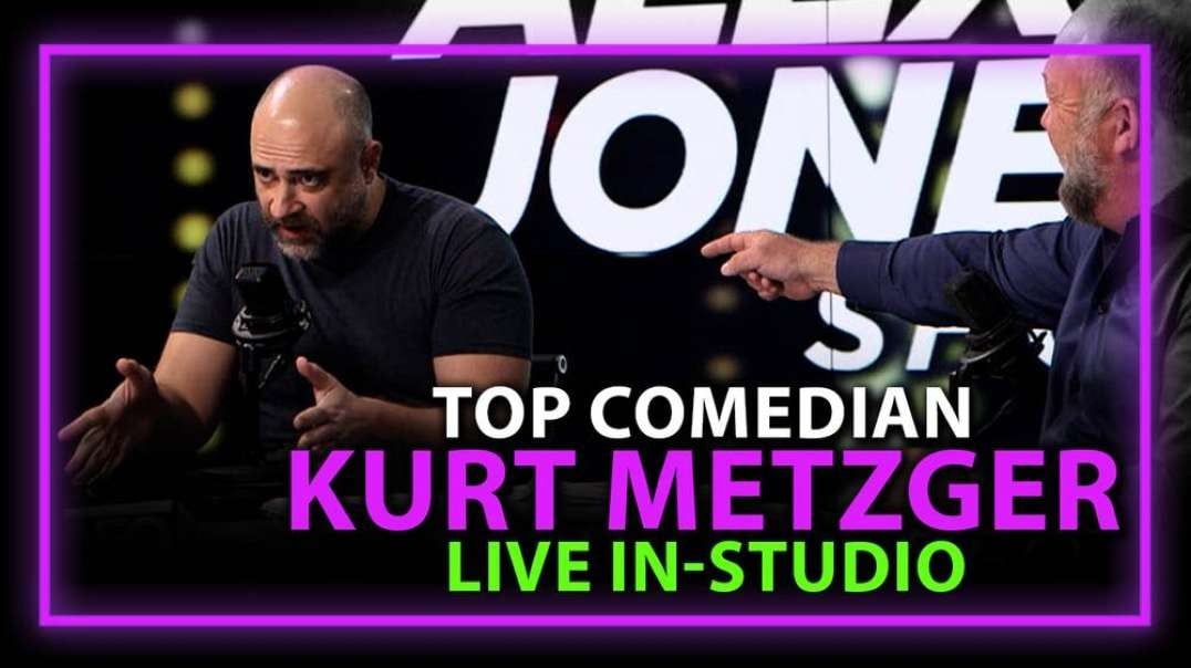 Top Comedian Kurt Metzger Joins Alex Jones Live In-Studio