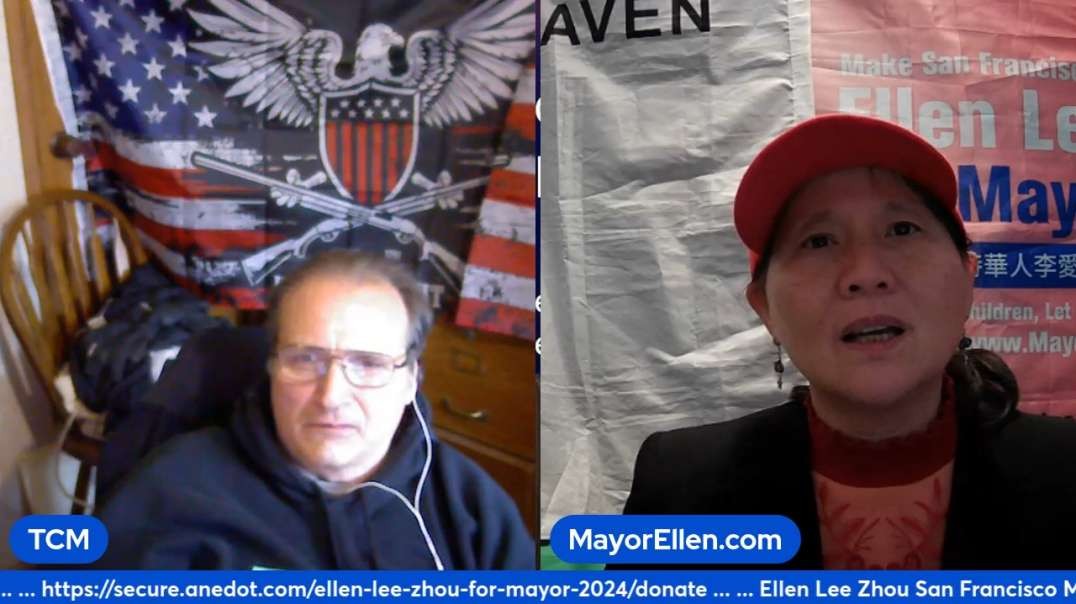 Ellen Lee Zhou for San Francisco Mayor topic today is homeless, crime, empty apartments