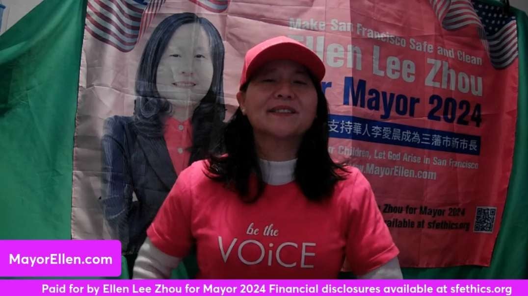 vote Ellen for Mayor in Mandarin language
