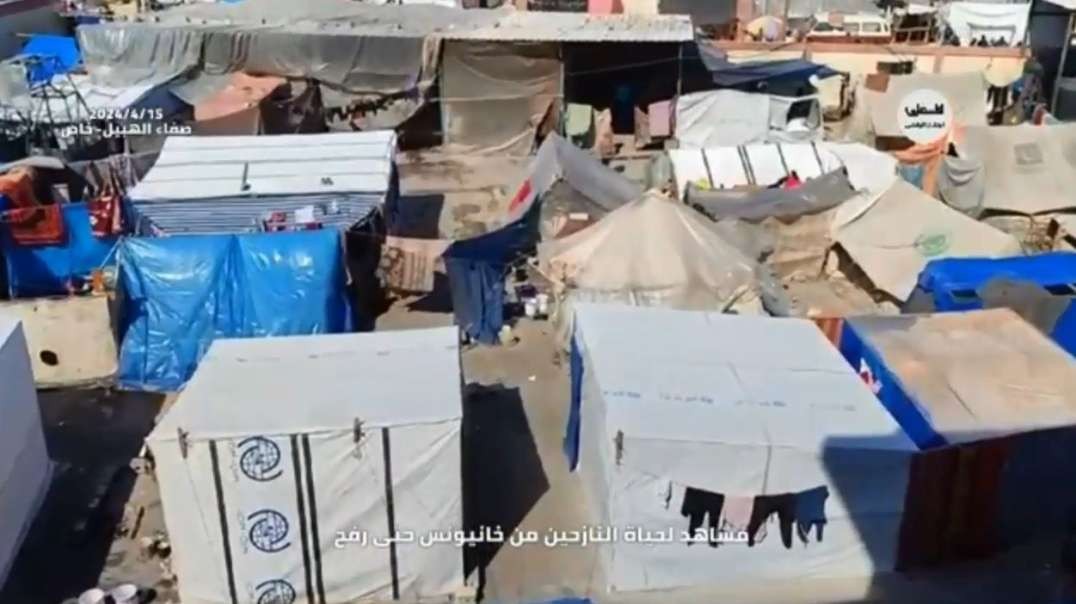 Israel Gaza War Gaza Family Displacement Tents.mp4
