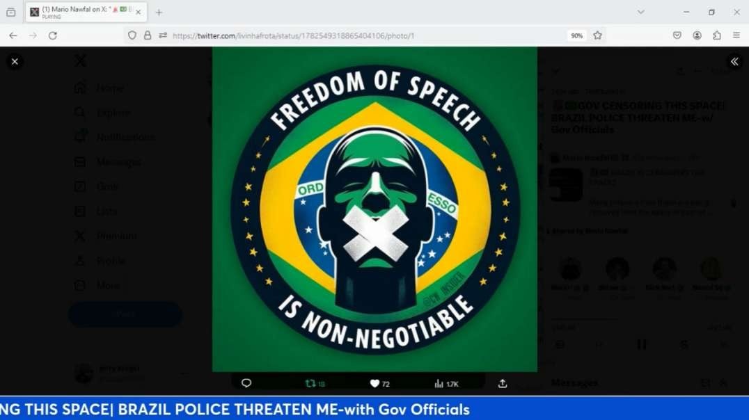 GOV CENSORING THIS SPACE_ BRAZIL POLICE THREATEN ME-with Gov Officials.mp4