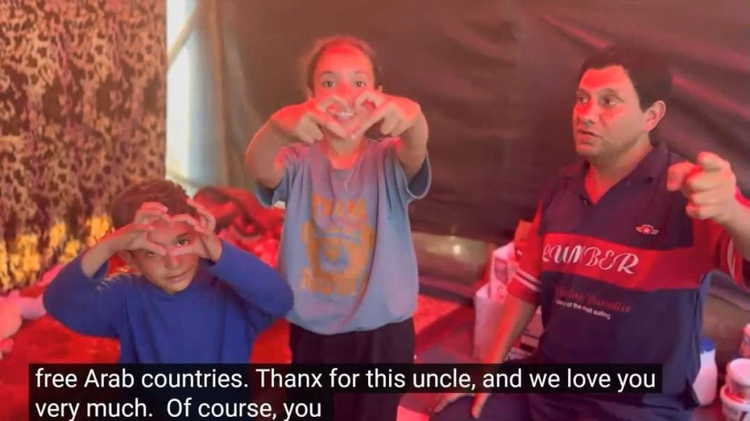 Rafah Gaza Displaced Family Recvs Another Food Box Israel Gaza War.mp4