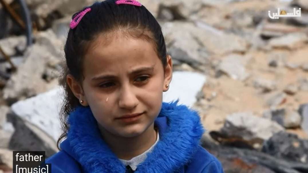 Shed Many Tears Young Palestinian Girl Discusses Losing Her Dad Israel Gaza War.mp4