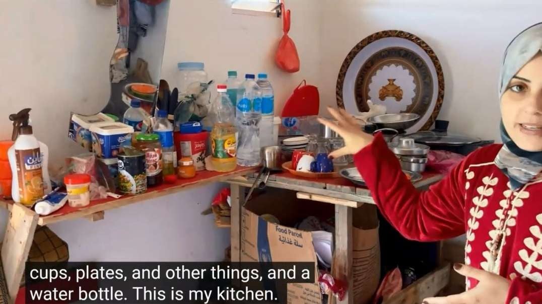 Israel Gaza War Living Inside A Gaza Displacement Tent Tour.mp4
