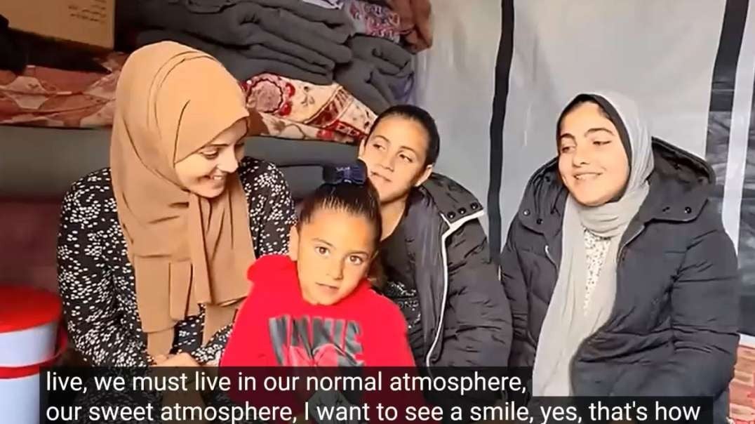 Rafah Gaza First Day Of EID 4-10-24 Displaced Family Living in Tents.mp4