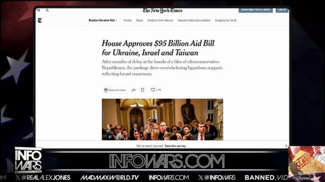 Congressional Treason: 95.3 Billion Given Away As America Collapses Into Ruin!